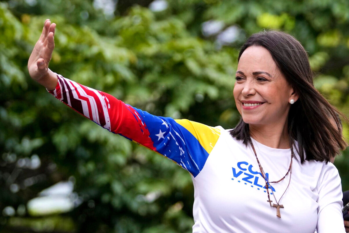 María Machado, lidera opoziției s-a întors în Venezuela după luni de exil